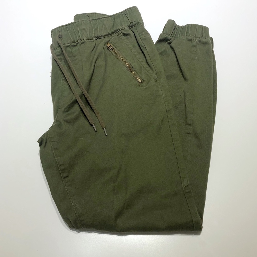 Green joggers size S